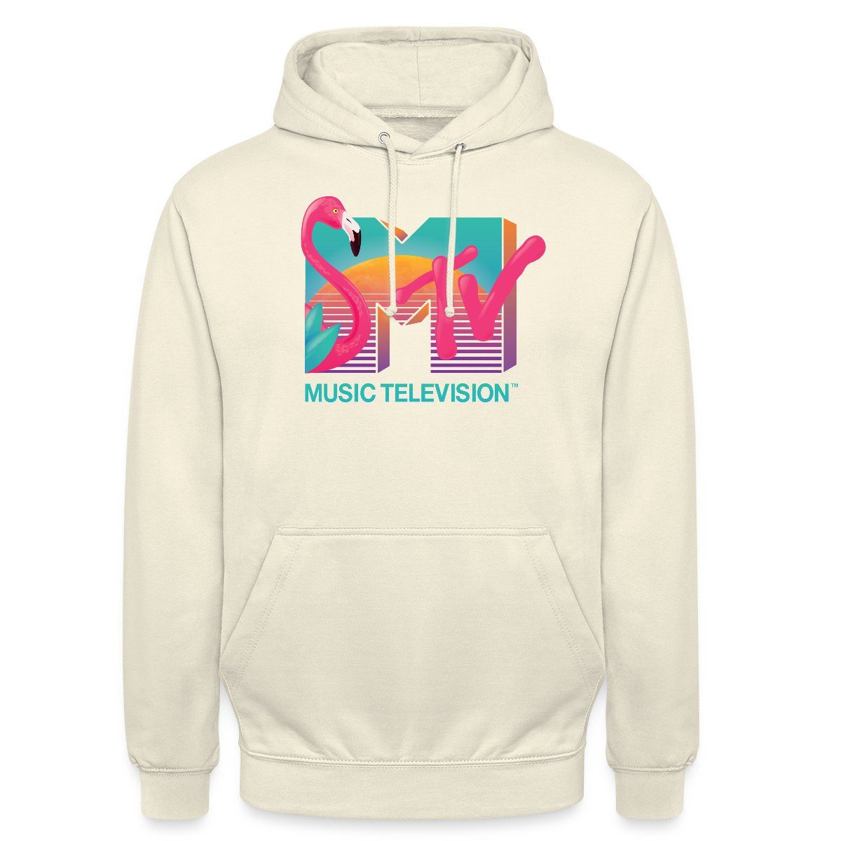 Hoodie MTV Music Television Flamingo-Logo Unisex Hoodie