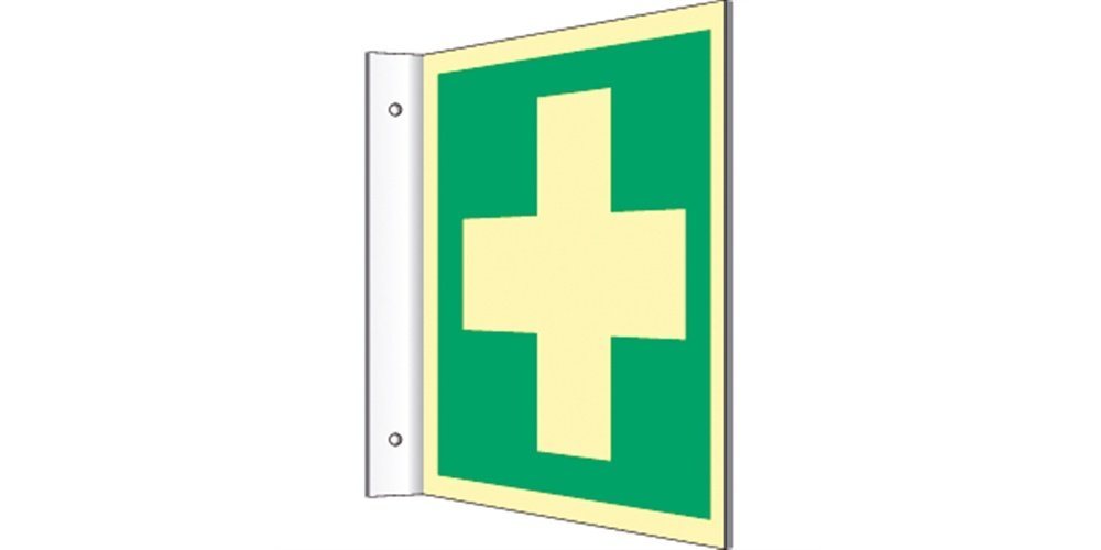 Thumbnail - König Werbeanlagen Hinweisschild Fahnenschild Erste Hilfe, Symbolschild, ISO 7010
