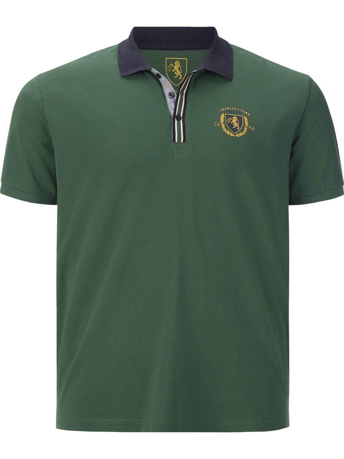 Charles Colby Poloshirt EARL GILES mit Wappen-Print