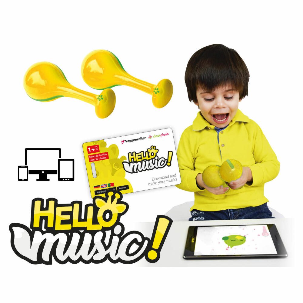 Voggenreiter Maraca Hello Music Maracas-Set, 3-tlg.