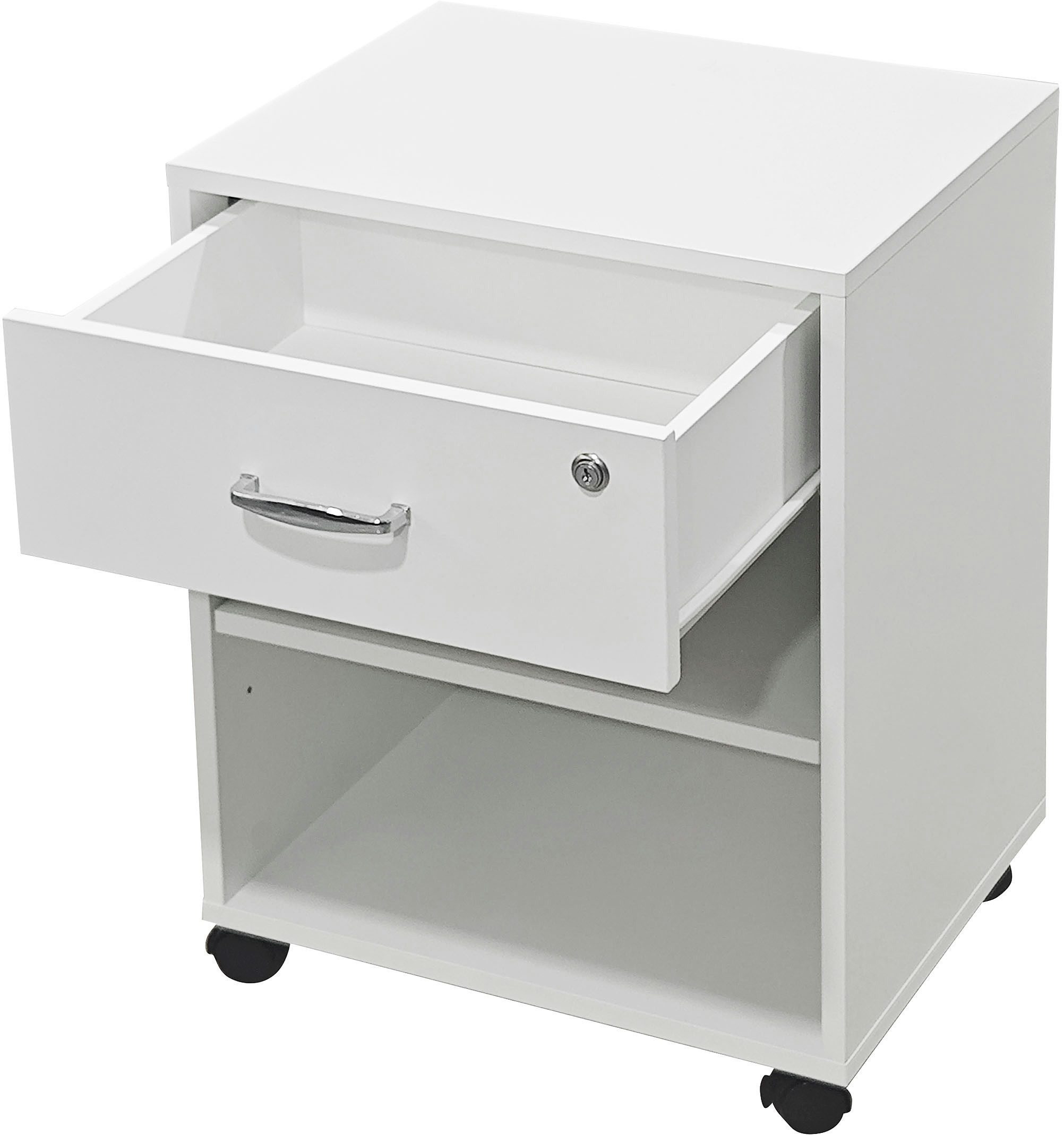 INOSIGN Rollcontainer Dranoel, Bürocontainer, abschließbar, Metallgriff, Breite 45 cm