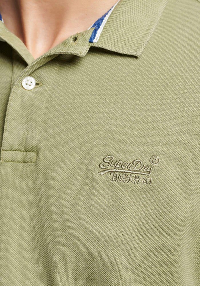POLO olive SD-VINT Poloshirt Superdry DESTROY khaki