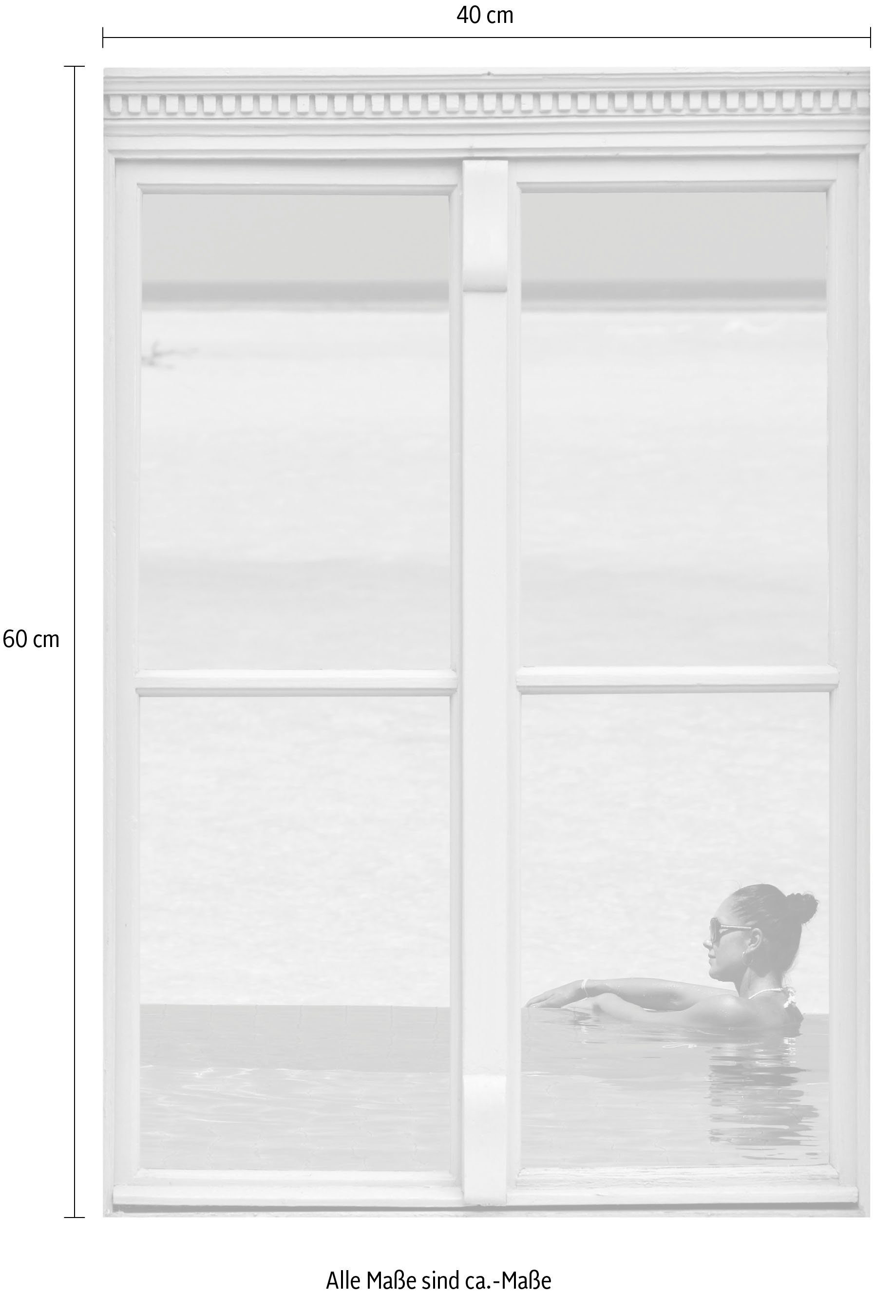 queence Wandsticker Frau im Pool, Wandsticker, günstig online kaufen