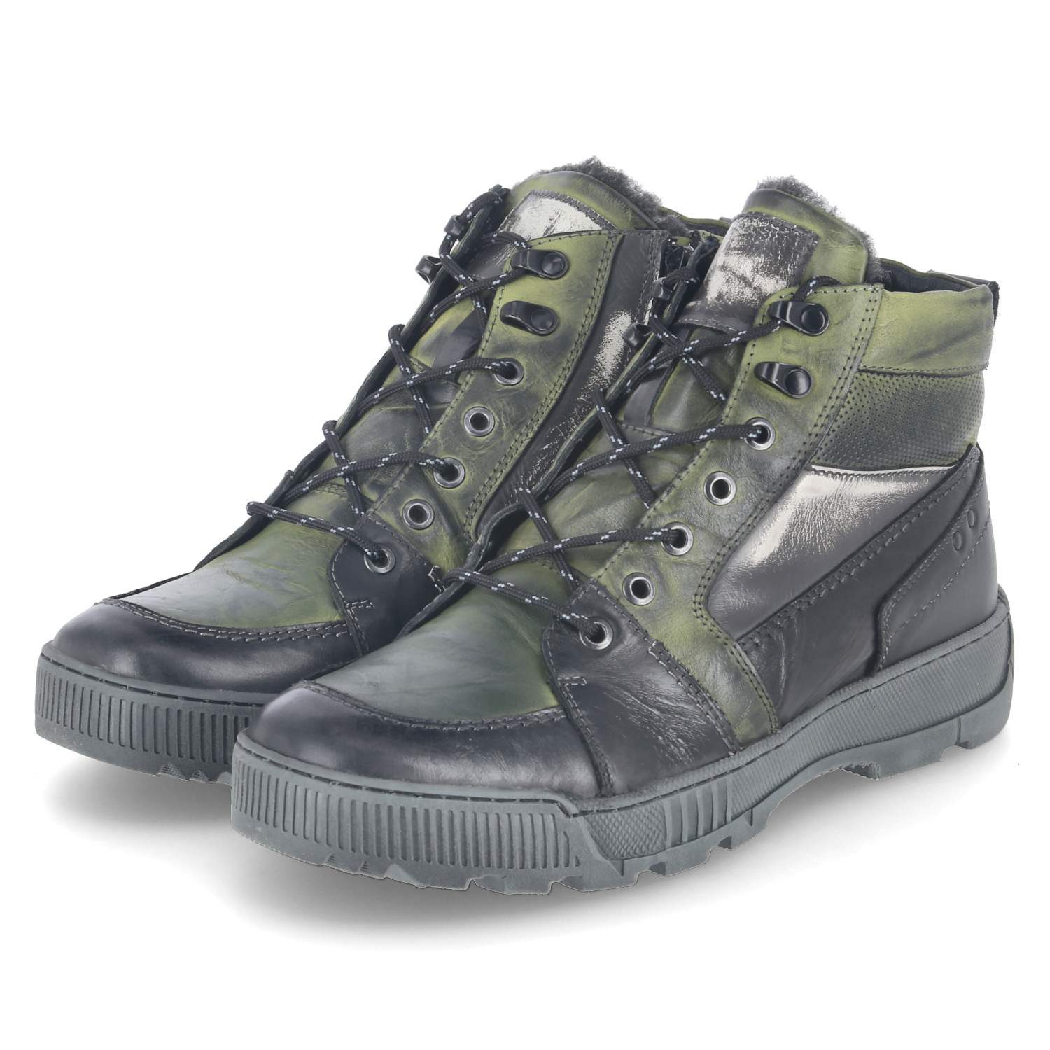 KRISBUT Krisbut 6510-8 BSF Herren Glattleder grün Schnürstiefel günstig online kaufen