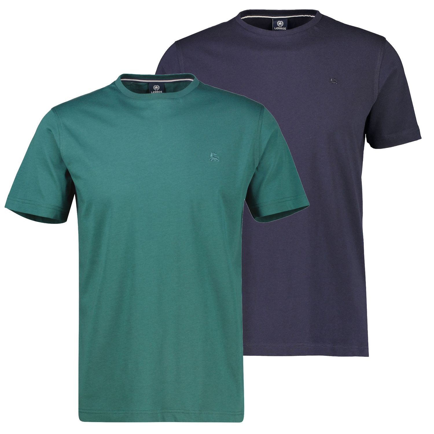 LERROS T-Shirt Basic in hochwertiger Qualität mit Logo Stickerei günstig online kaufen