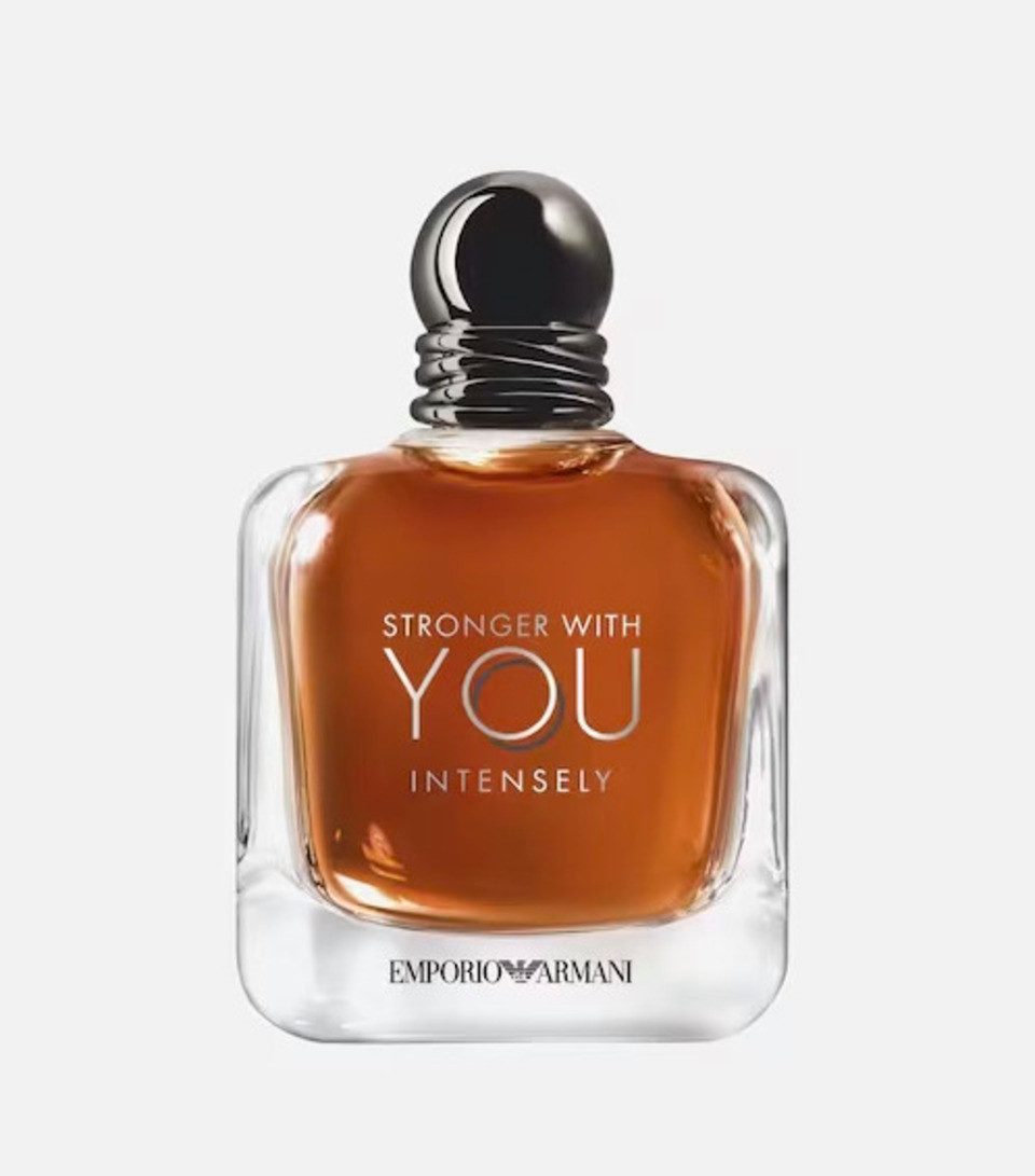 Emporio Armani Eau de Parfum Stronger With YOU Intensely Herrenduft 100ml, Dunkler Flakon, süß-würzige Tiefe, intensive maskuline Signatur