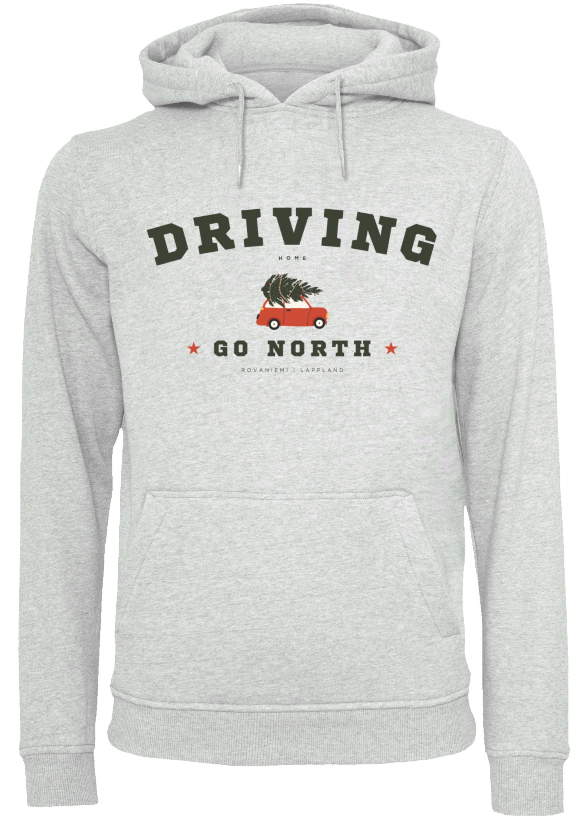 Weihnachten Logo Kapuzenpullover heather Home Driving grey Weihnachten, F4NT4STIC Geschenk,