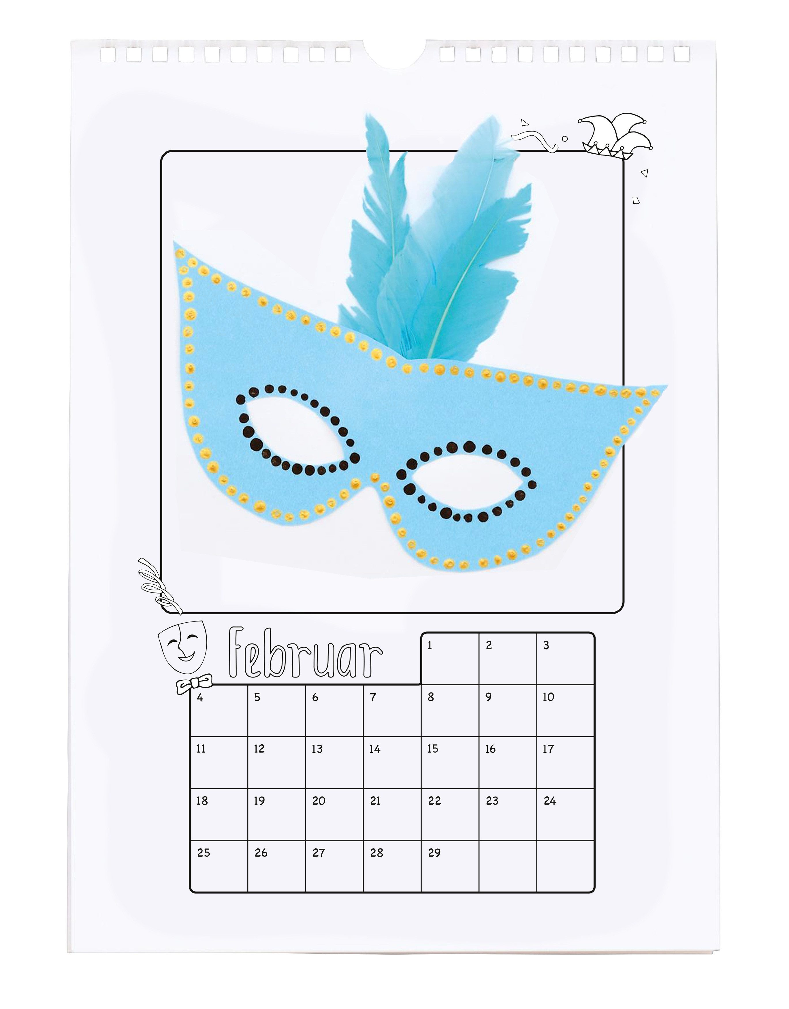 Betzold Kalender zum Selbstbasteln Bastelkalender – Kreatives Bastelset für Kinder DIY