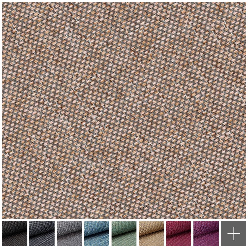novely® Stoff LARISO Gewebter Polsterstoff Melange Möbelstoff Flachgewebe, Robust, Elegant, Meterware, 1lfm