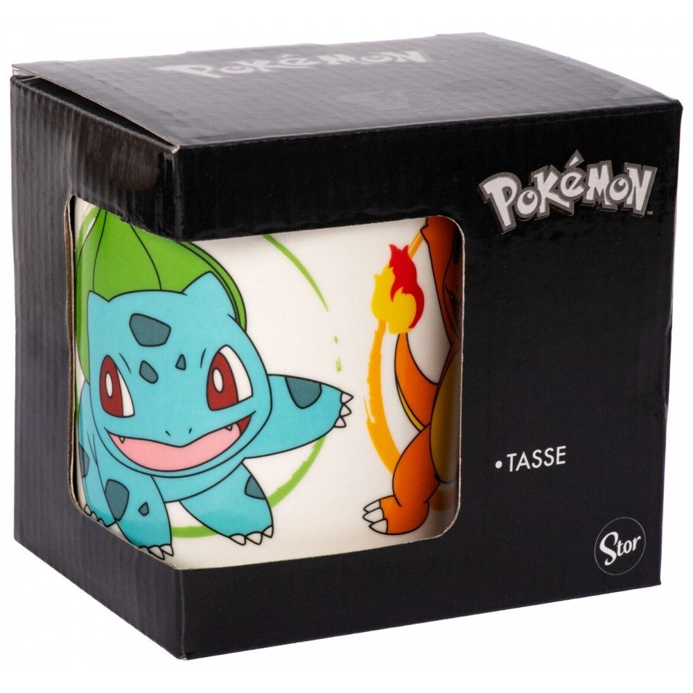 joojee Kaffeeservice joojee Pokémon Starter Tasse 325ml für Fans., 325 Personen, Hochwertige Keramik