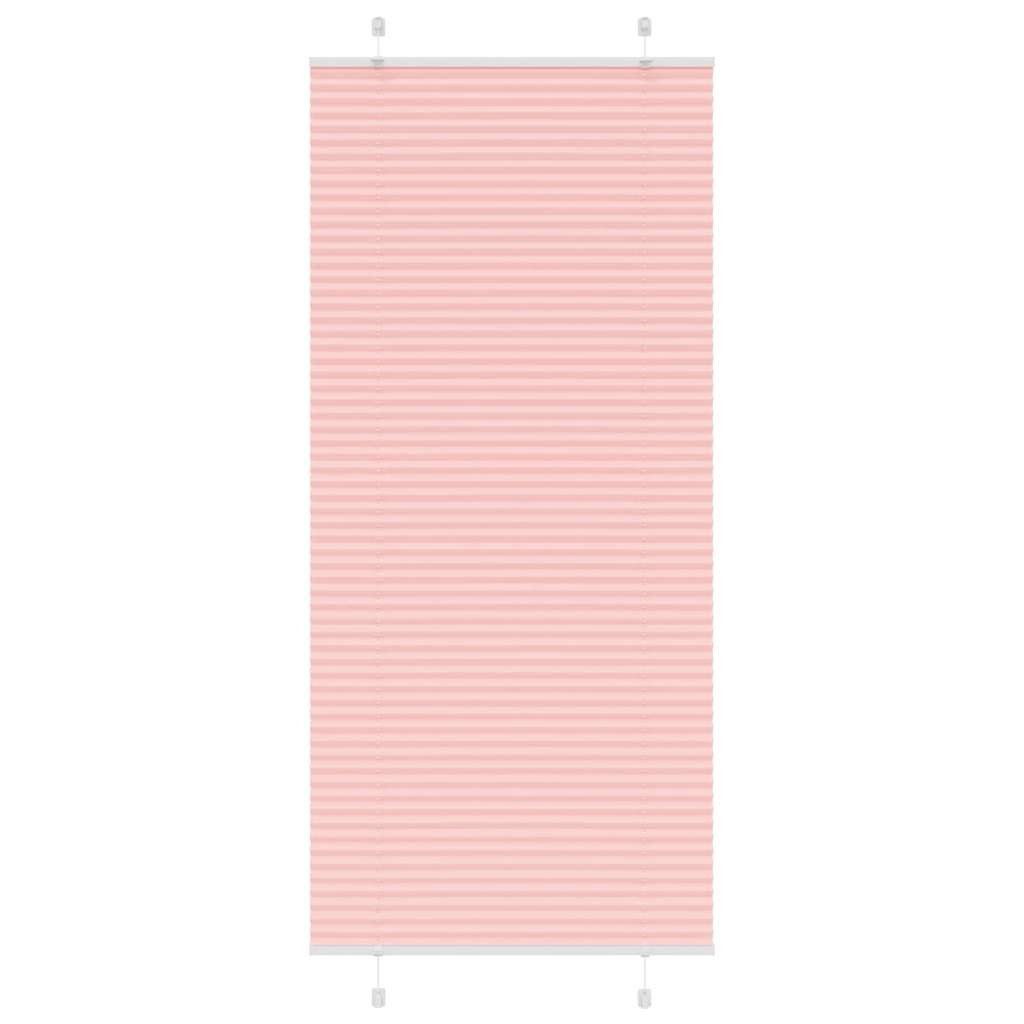 vidaXL Jalousie 85 x 200 cm Plissee Rosa 85x200 cm Stoffbreite 84,4 cm Polyester