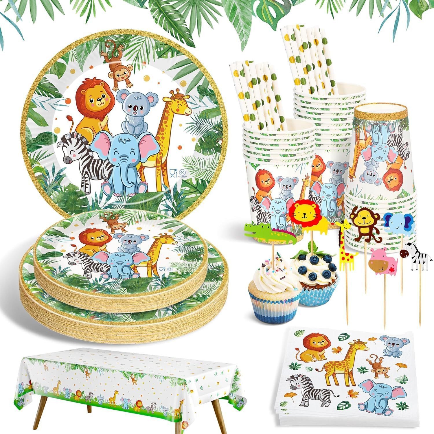 Ophy Einweggeschirr-Set 134-teiliges
