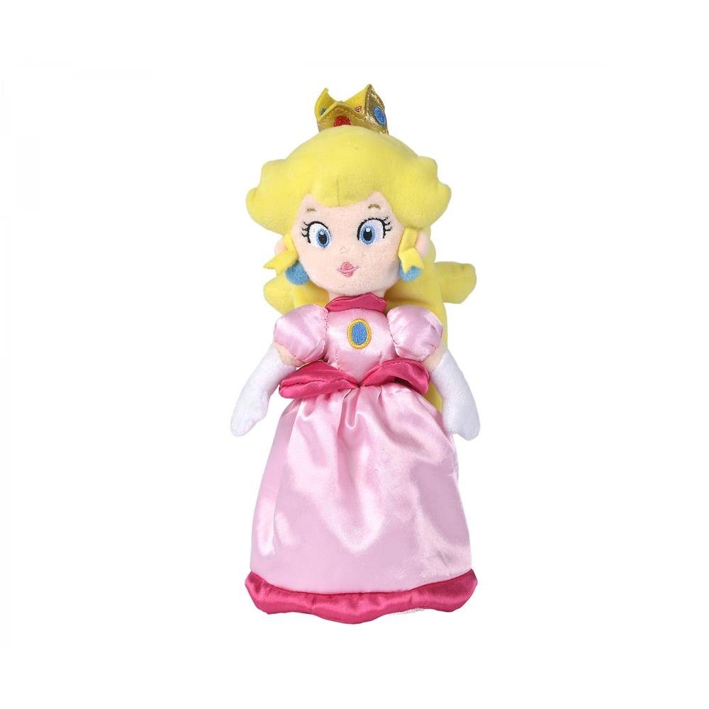 Dickie Toys SIMBA Plüschfigur Super Mario Peach, 27 cm, kuschweiche Stofffigur, ab den ersten Lebensmonaten