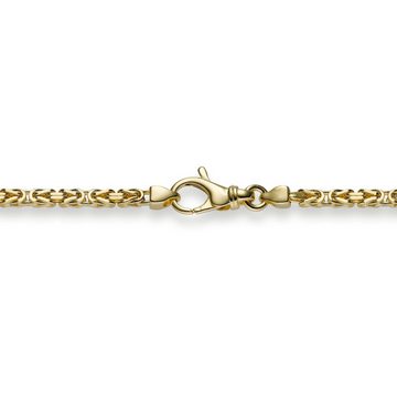 HOPLO Königskette Goldkette Königskette Länge 70cm - Breite 2,5mm - 585-14 Karat Gold, Made in Germany