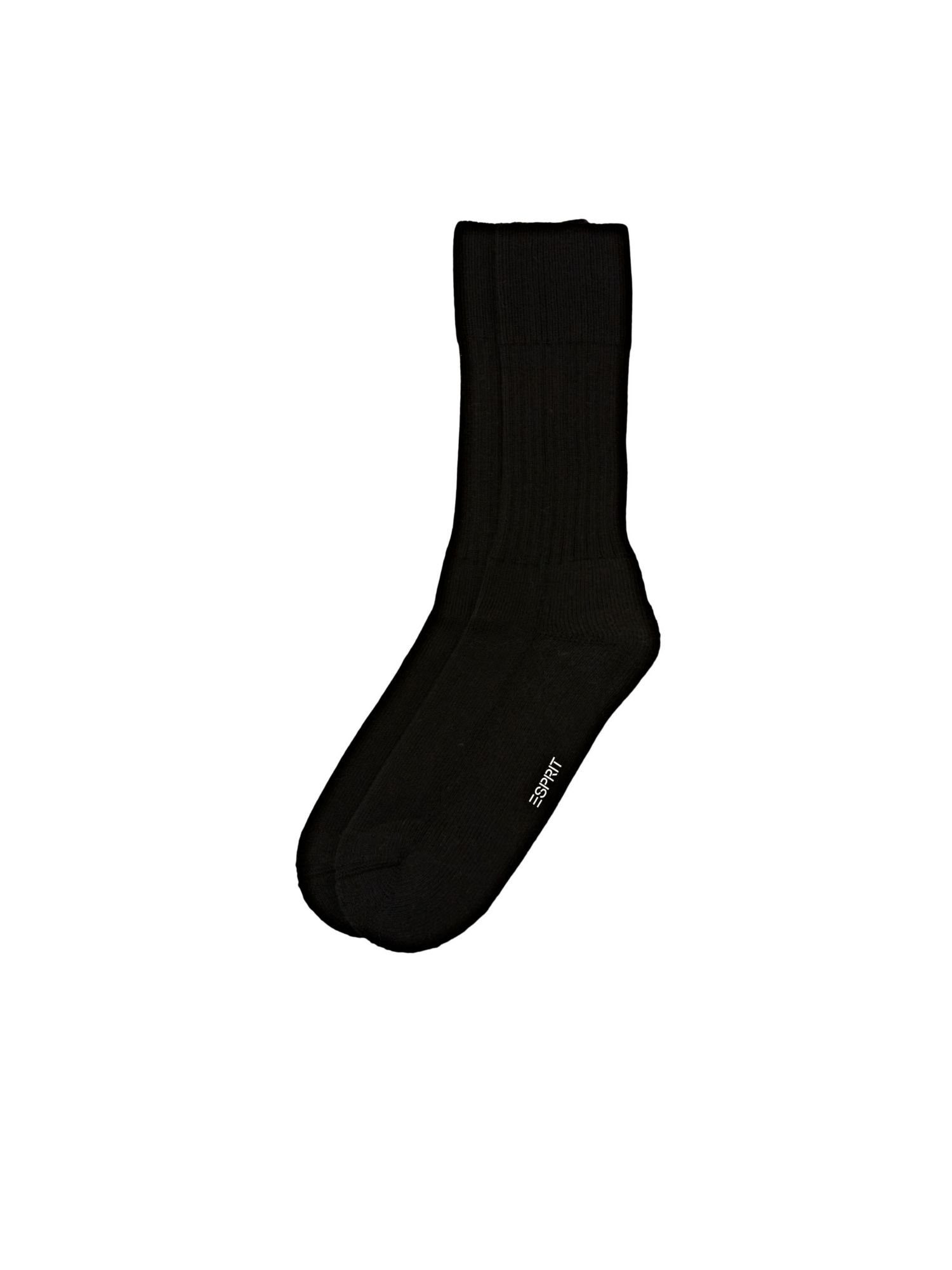 Esprit Socken Socken aus grobem Rippstrick BLACK