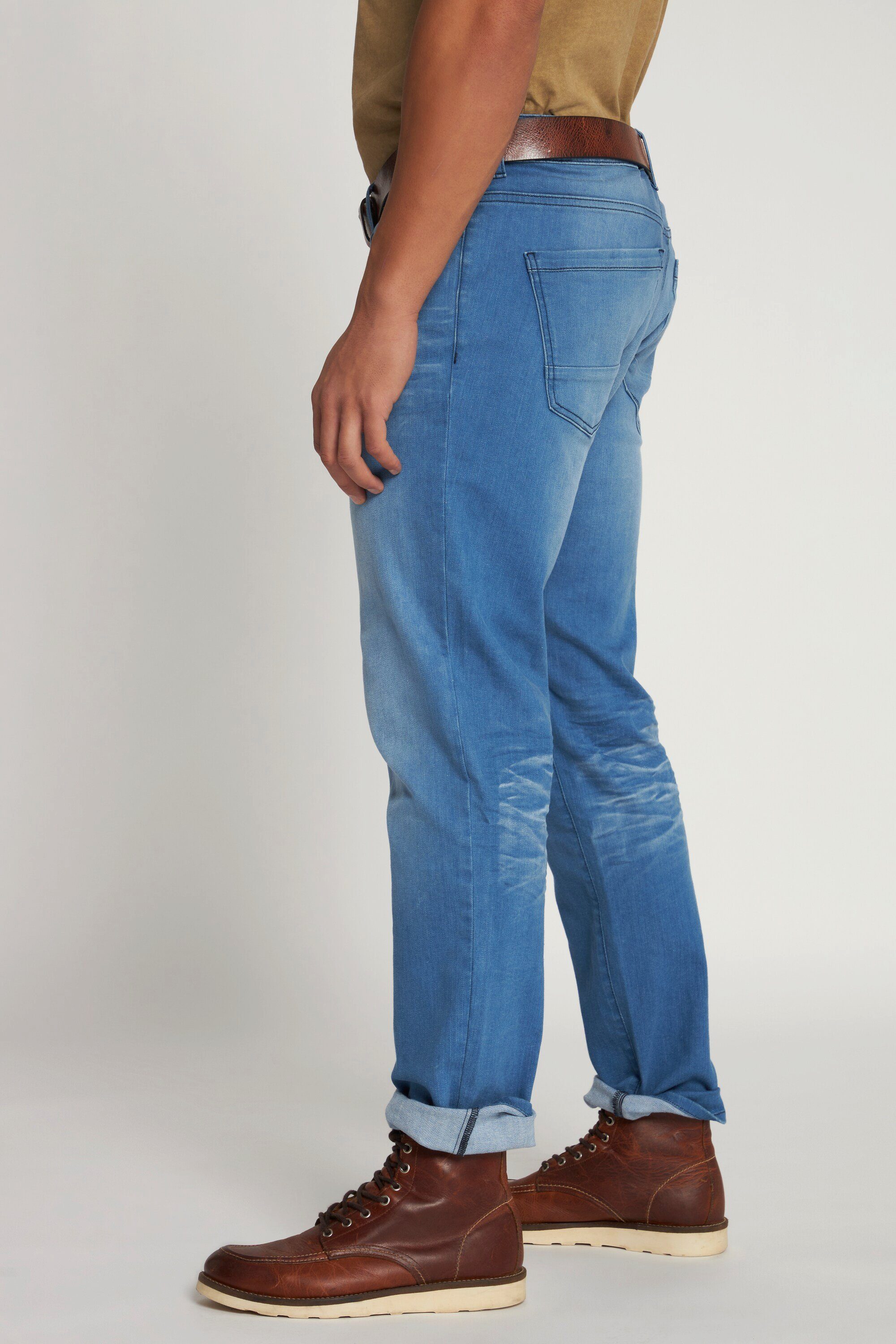 Vintage blue Denim 5-Pocket-Jeans Loose Fit Look light Jeans JP1880 Tapered