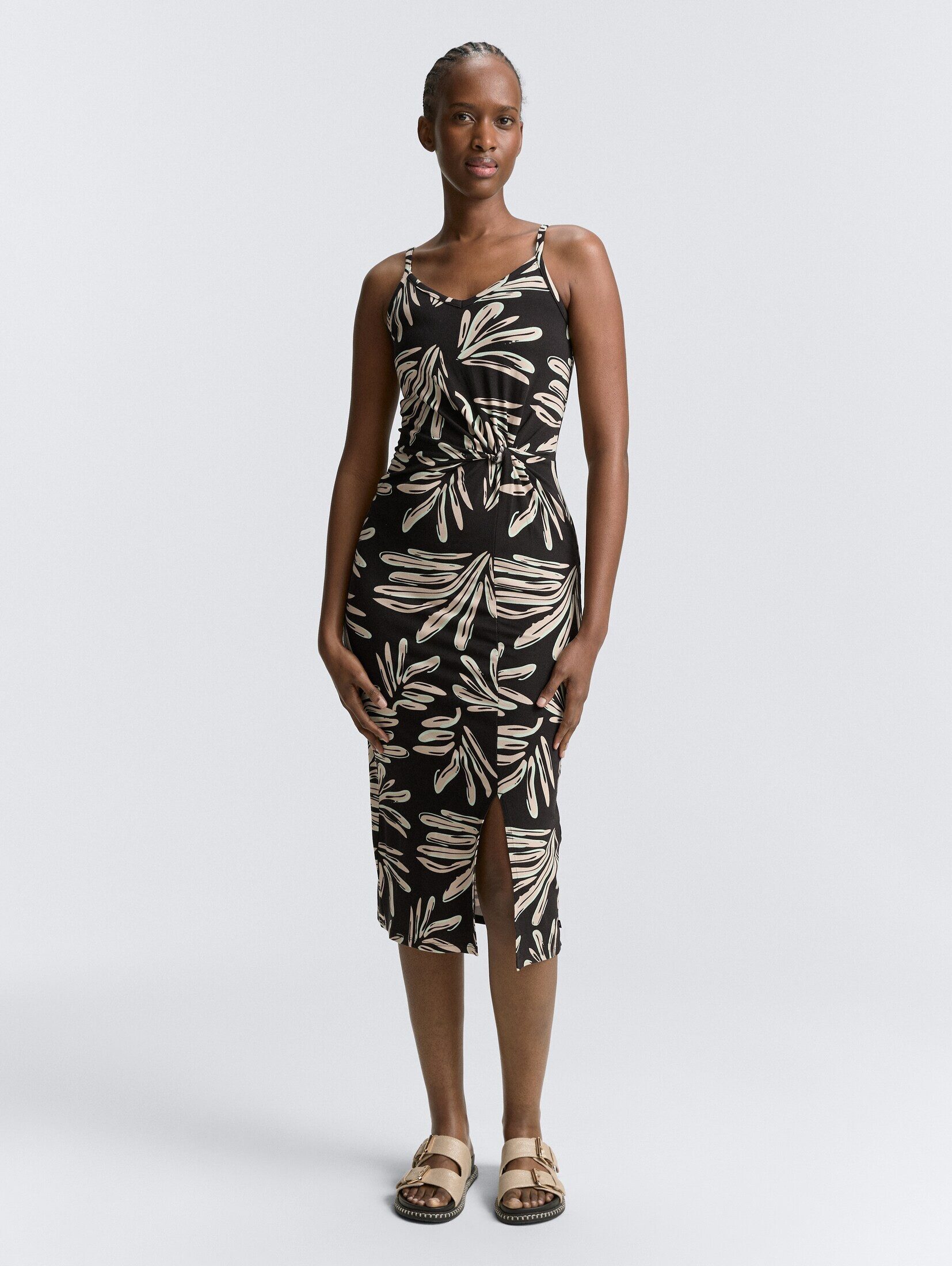 TOM TAILOR Denim Sommerkleid Midi-Trägerkleid mit günstig online kaufen