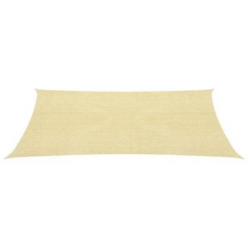 vidaXL Balkonsichtschutz Sonnensegel 160 g/m² Beige 2x2,5 m HDPE