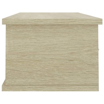 furnicato Wandregal Wand-Schubladenregal Sonoma-Eiche 88x26x18,5 cm Holzwerkstoff