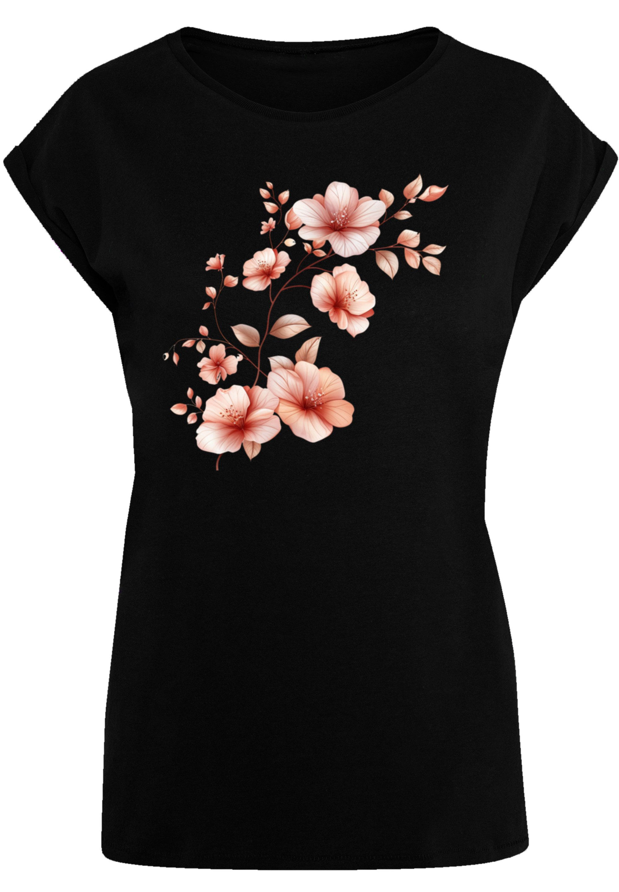 F4NT4STIC T-Shirt Rosa Blumenzweig 3D Premium günstig online kaufen