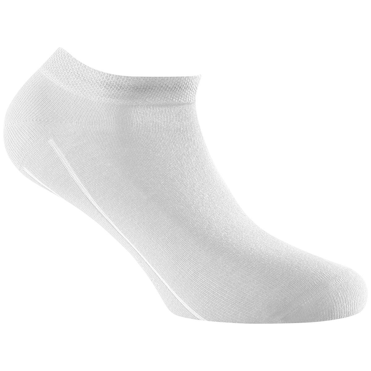 Rohner Socks Sneakersocken Unisex - Socken, Invisible 3er Sneaker Weiß Pack