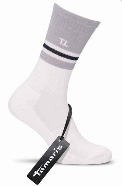 Tamaris Langsocken Tennis Socken (Spar-Pack, 2-Paar, 2 Paare) aus hautfreundlicher Baumwolle