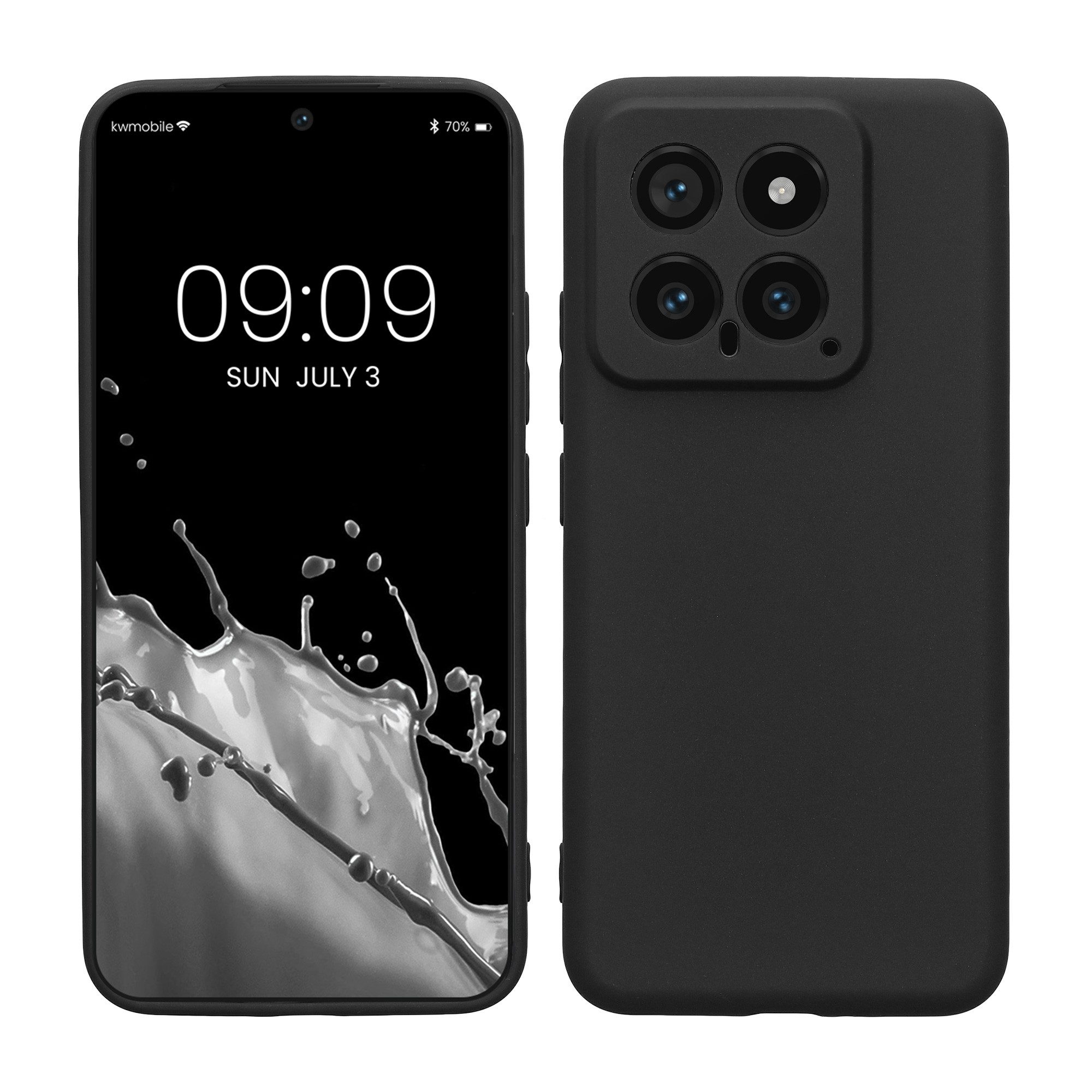 kwmobile Handyhülle Handyhülle für Xiaomi 14 5G Hülle, Weiches Handy Silikon Case - Schutzhülle Cover
