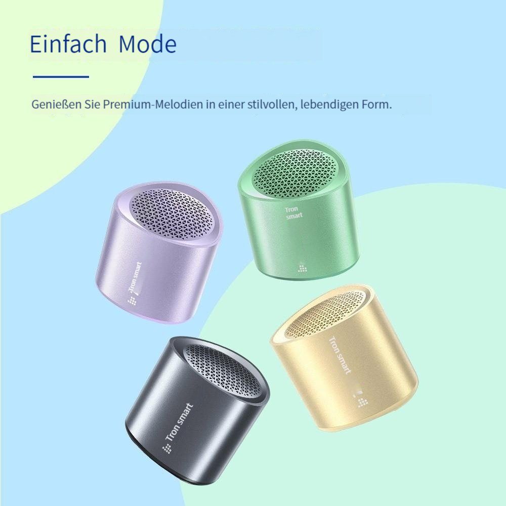 Wasserdicht 5 5.3) 12 Spielzeit, Bluetooth-Version Stereo IPX7, (Bluetooth, Portable-Lautsprecher Grün W, Tronsmart Nimo Stunden