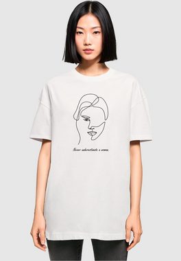 Merchcode T-Shirt Merchcode Damen Ladies WD - Woman Figure Oversized Boyfriend Tee (1-tlg)