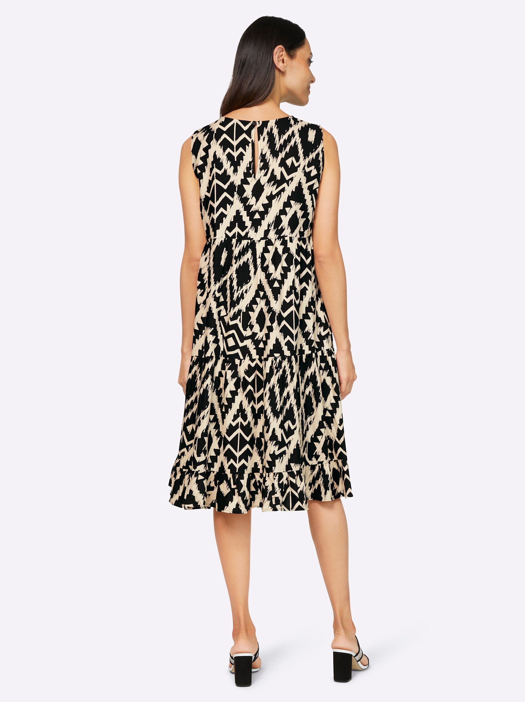 heine Etuikleid Druck-Kleid Ärmellos