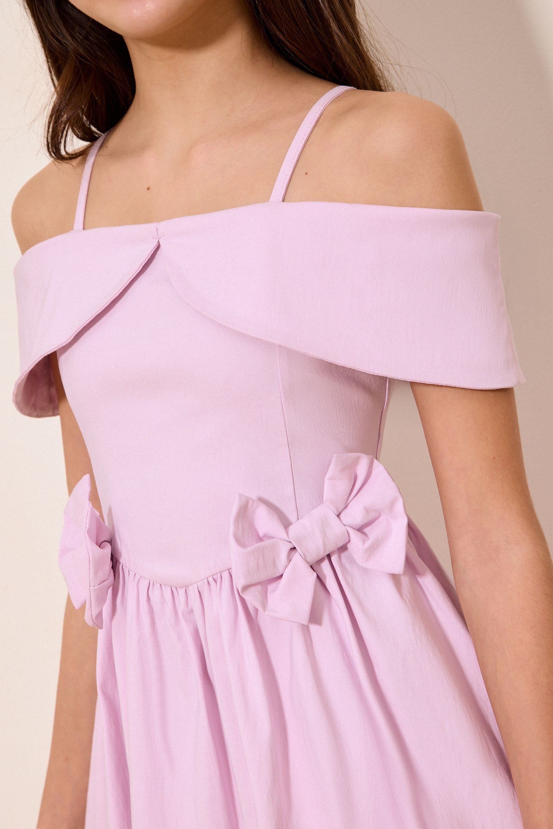 LIPSY Partykleid Lipsy Ballonkleid mit Bardotausschnitt (1-tlg)
