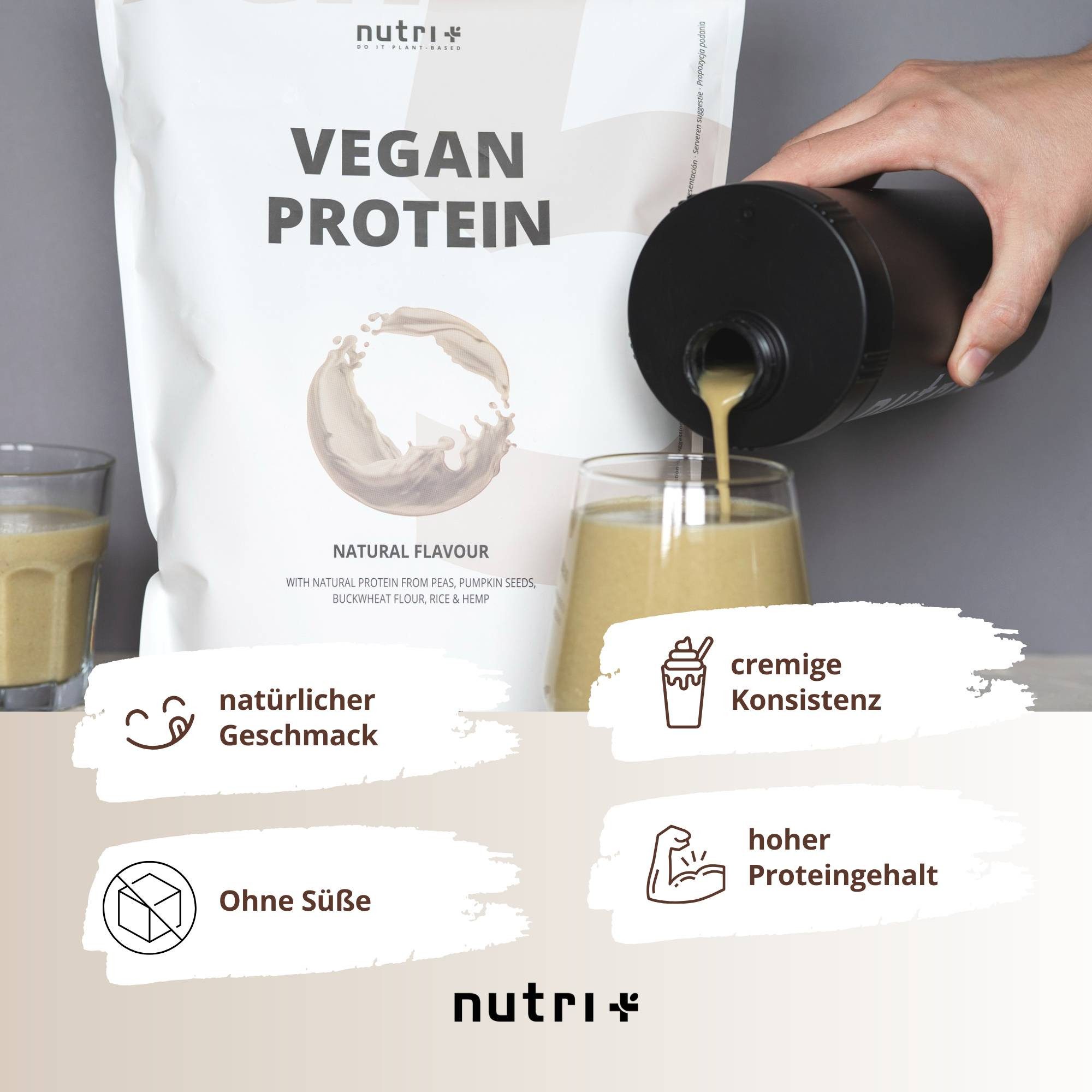 nutri+ HighFive Protein Pulver, 1 er