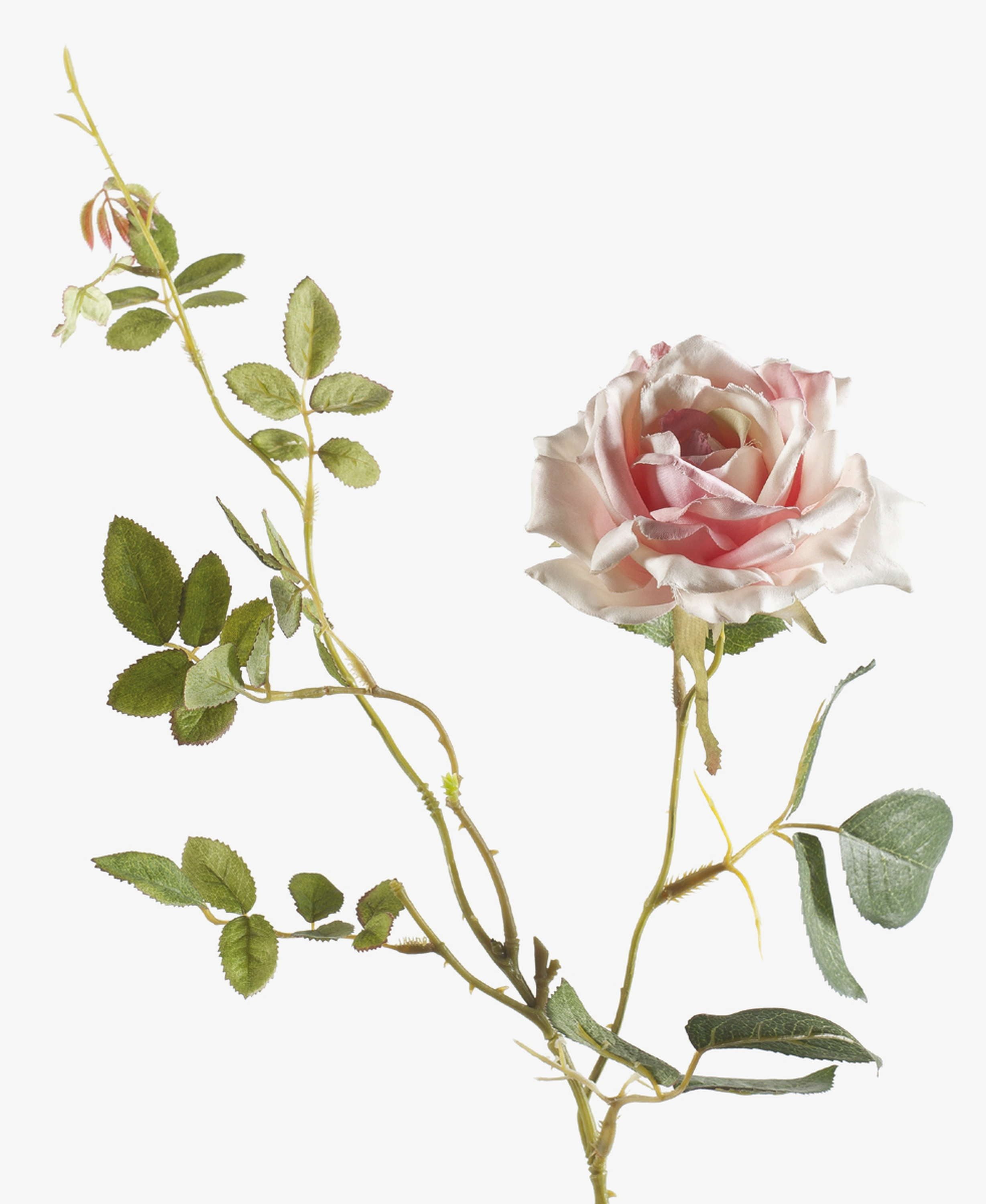 Kunstzweig Rosenzweig Beata, rosa - weiß, 75cm