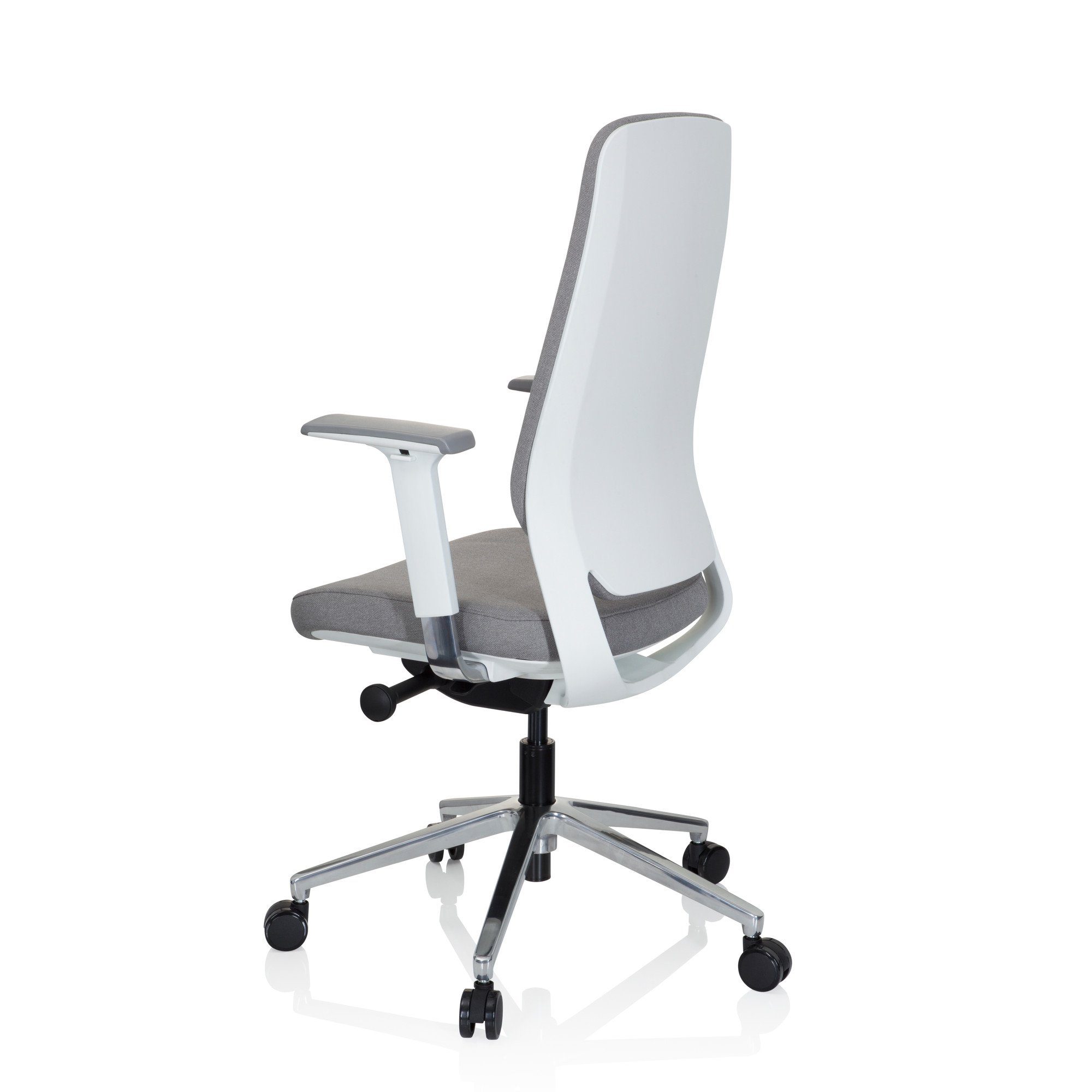 Stoff ergonomisch WHITE (1 OFFICE CHIARO Schreibtischstuhl Bürostuhl Drehstuhl St), hjh Profi Grau T4