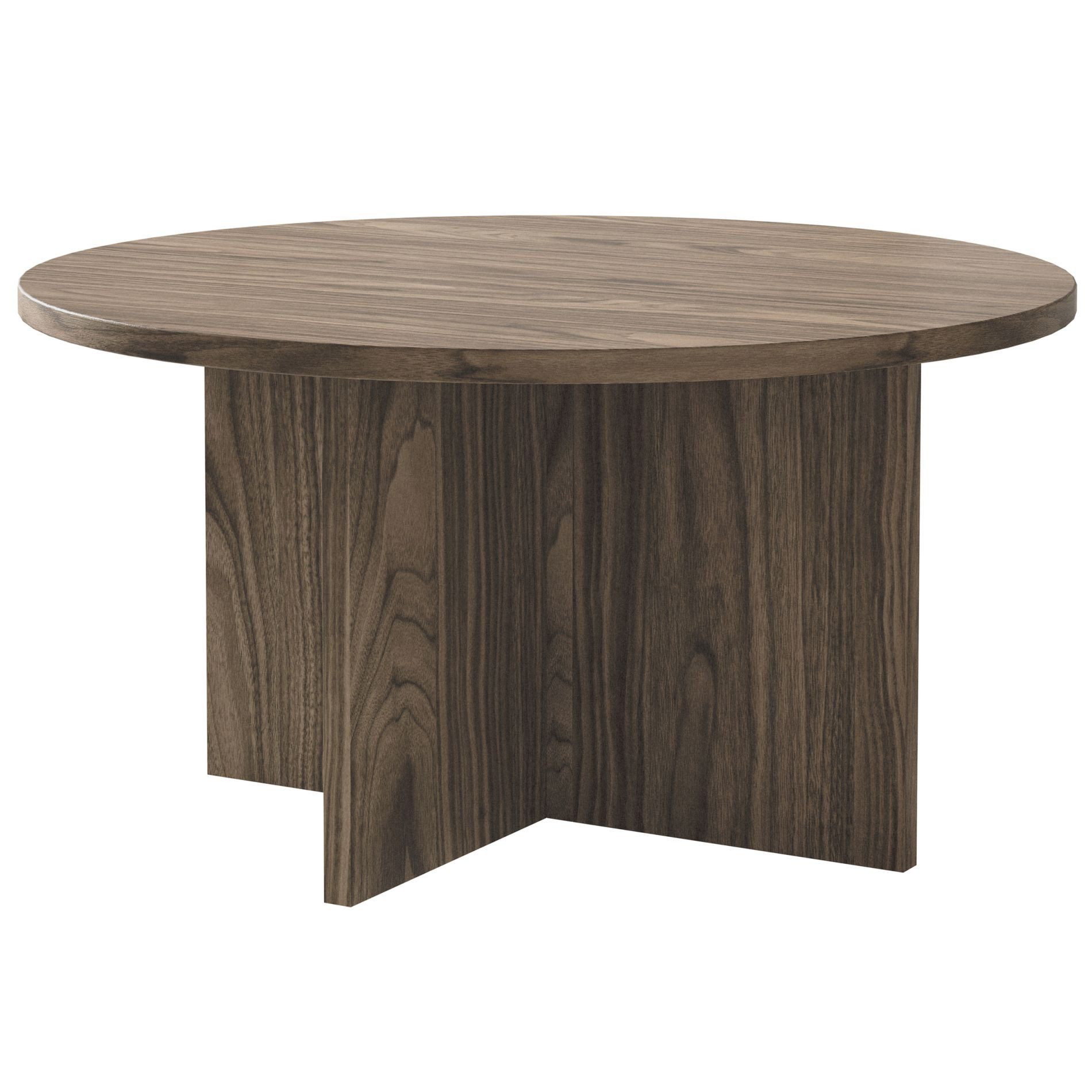 Selsey Couchtisch OVO, Couchtisch rund mit Holznachbildung, 76 cm