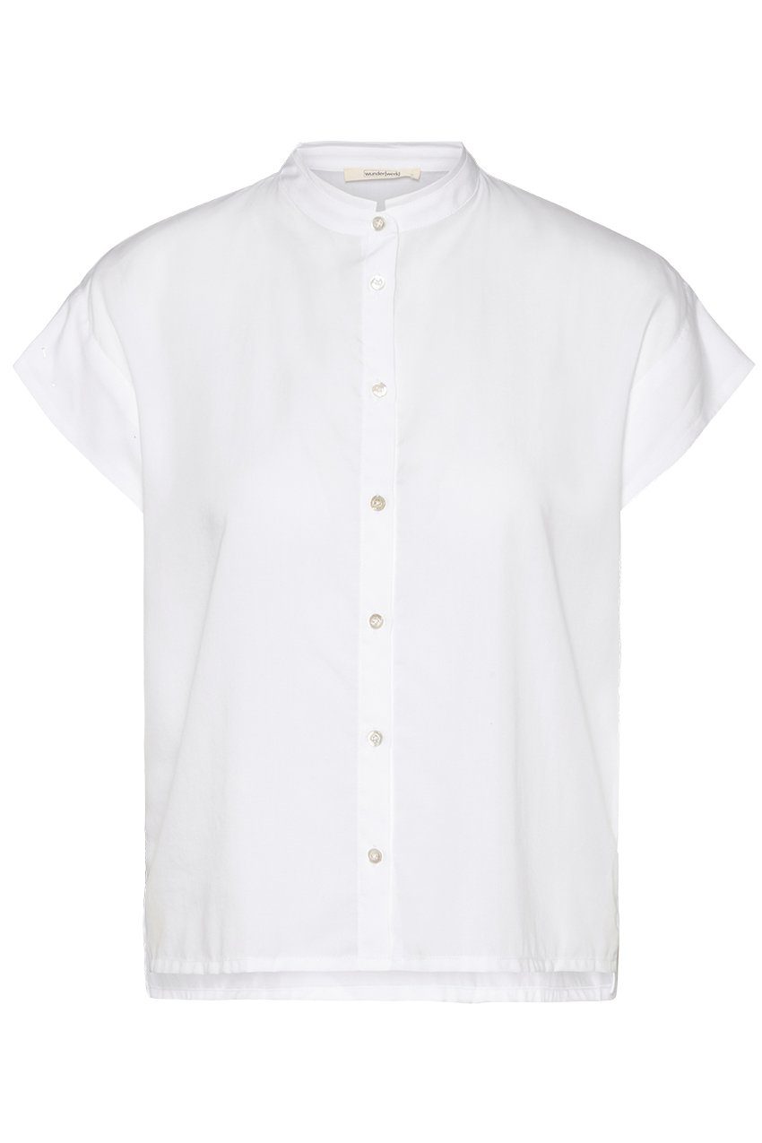 wunderwerk Kurzarmbluse TENCEL square stand collar günstig online kaufen