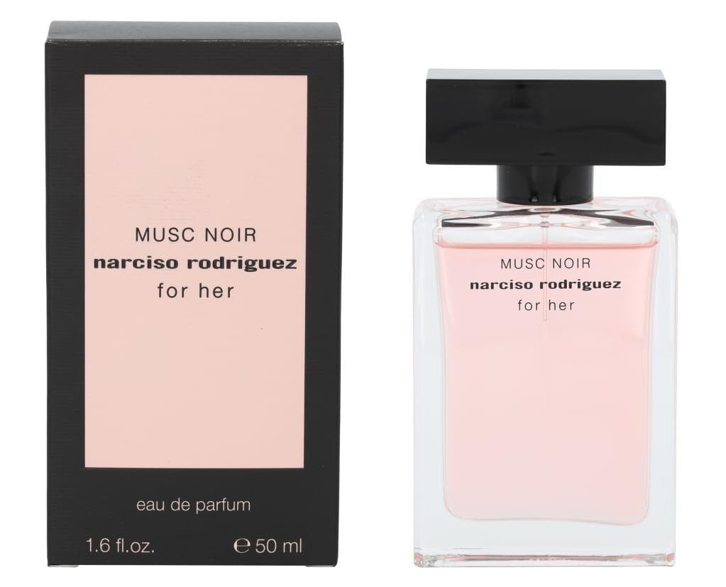 narciso rodriguez Duft-Set Musc Noir For Her Eau de Parfum (EDP) Damen Spray, Fruchtiger-moschus Duft mit Pflaume und Wildleder - mit Reiseduft