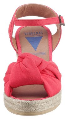 VERBENAS Star Sardegna Sandalette mit Bastbesatz