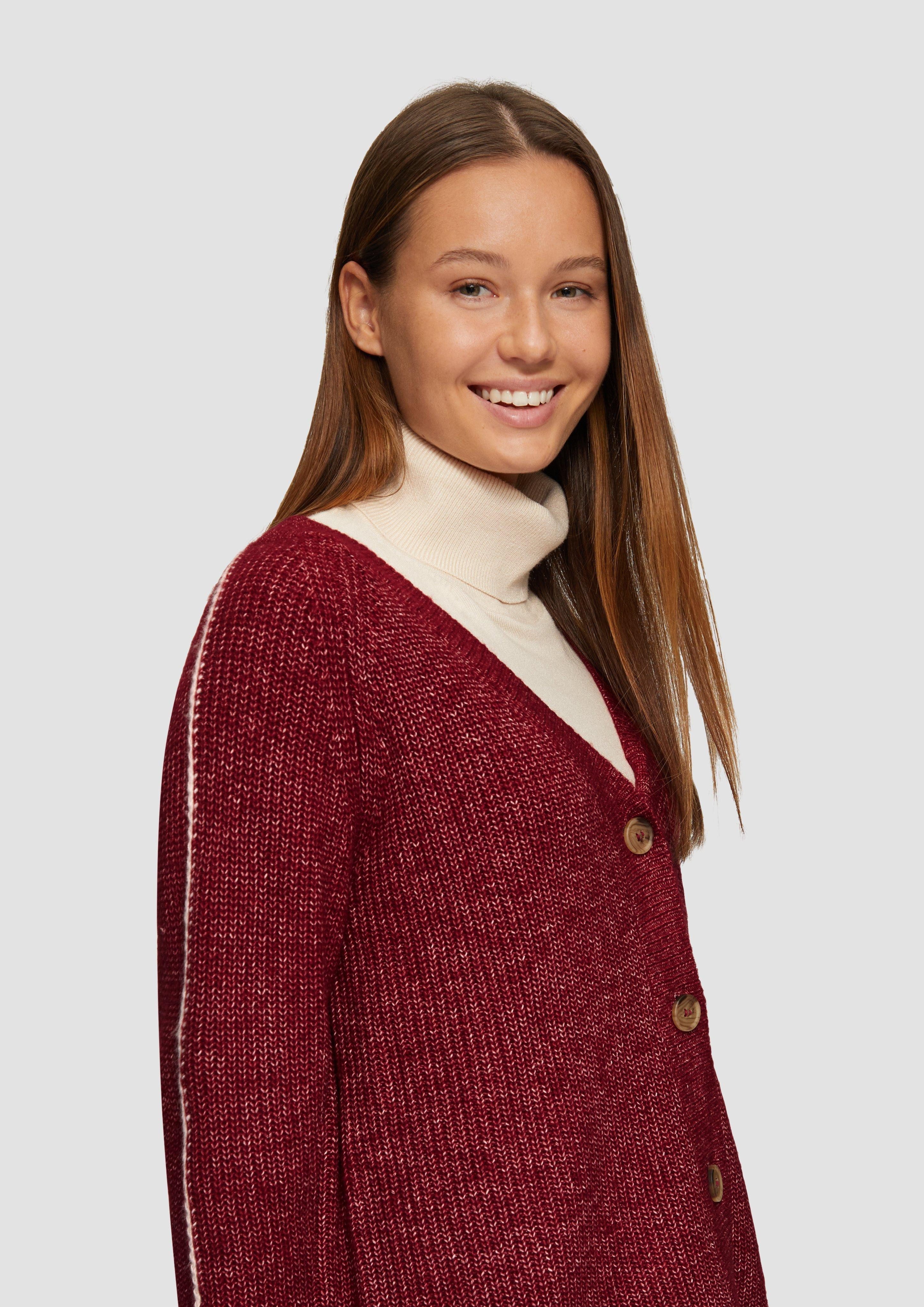 s.Oliver Strickjacke Strickjacke aus Wollmix mit günstig online kaufen