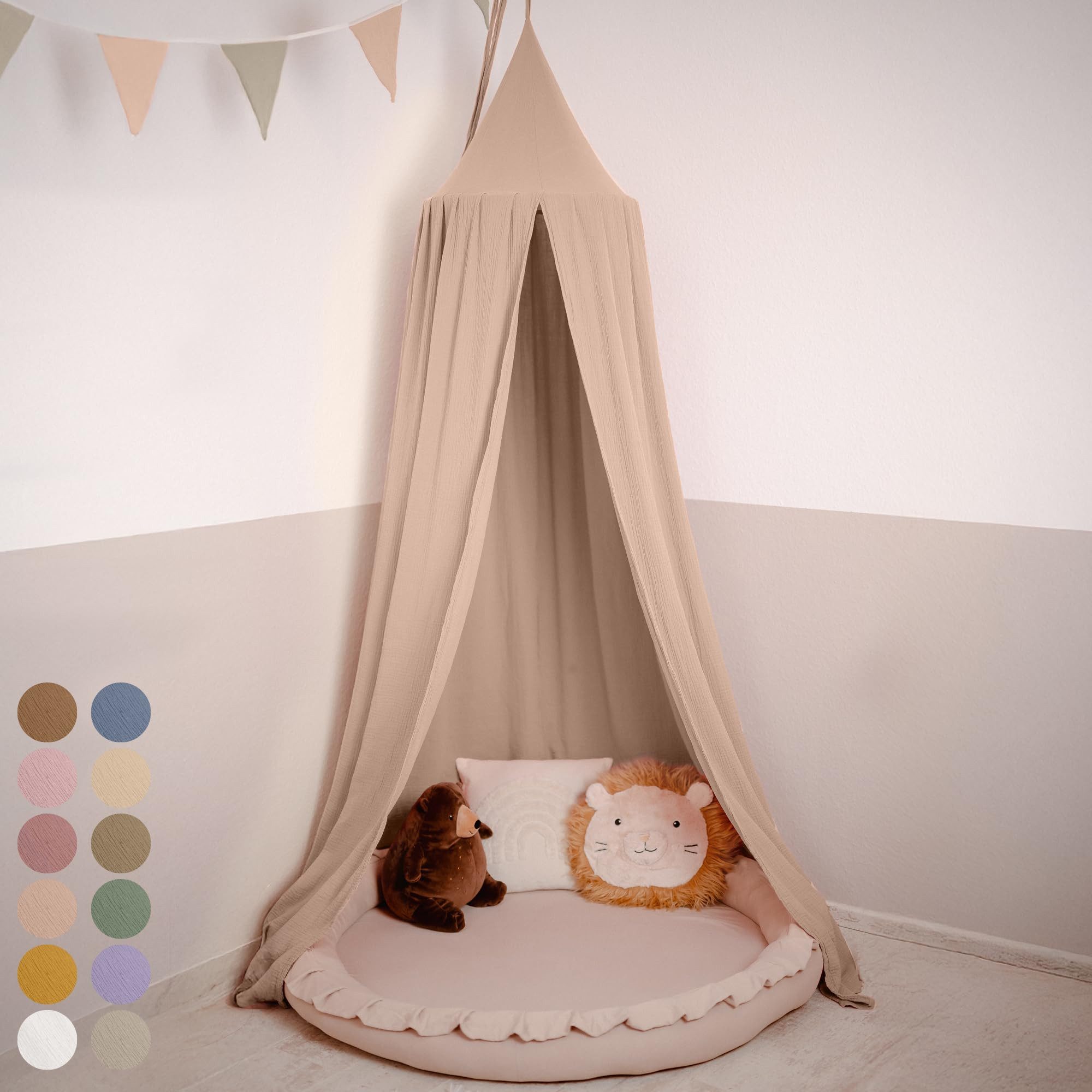 Betthimmel Hochwertiger Baldachin Betthimmel für Baby- und Kinderbetten