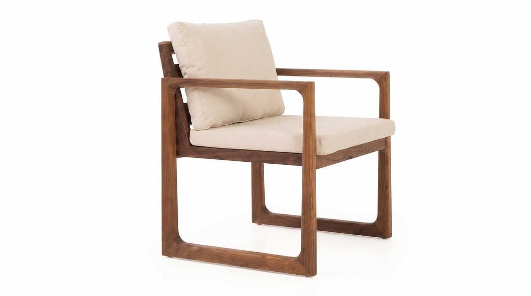 JVmoebel Stuhl Stuhl schön bequem praktisch kompakt beige moderner Terrasse