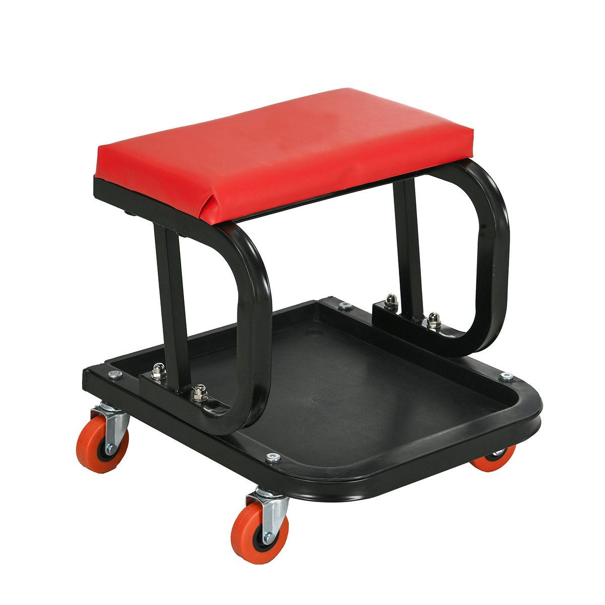 XDeer Монтажные стулья Werkstatthocker mit Gepolstertem Sitzkissen und Ablage, Arbeitshocker Монтажные стулья 38x35x37cm