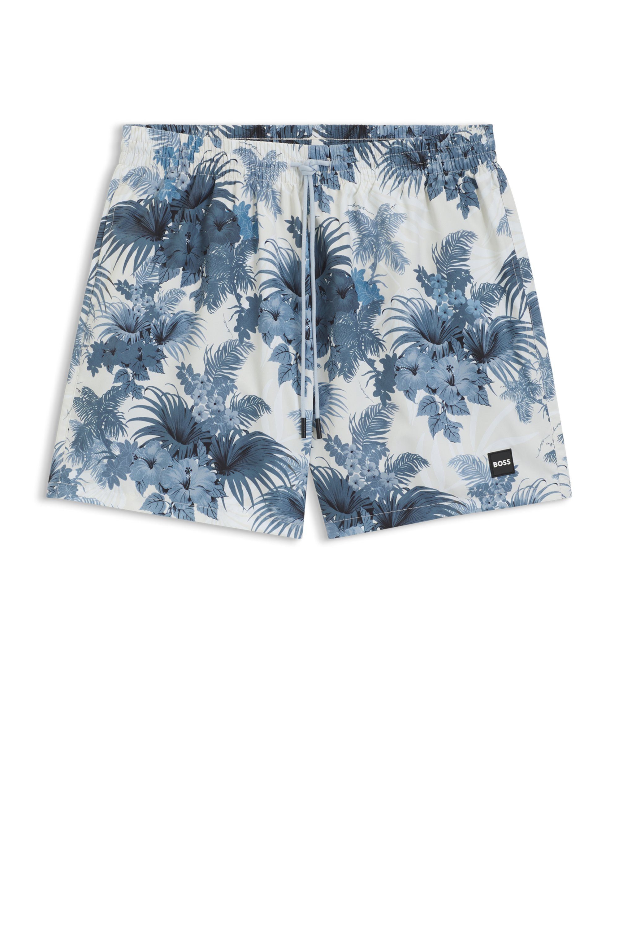 BOSS Badeshorts Piranha mit buntem Alloverdruck – Bild 4 von 5