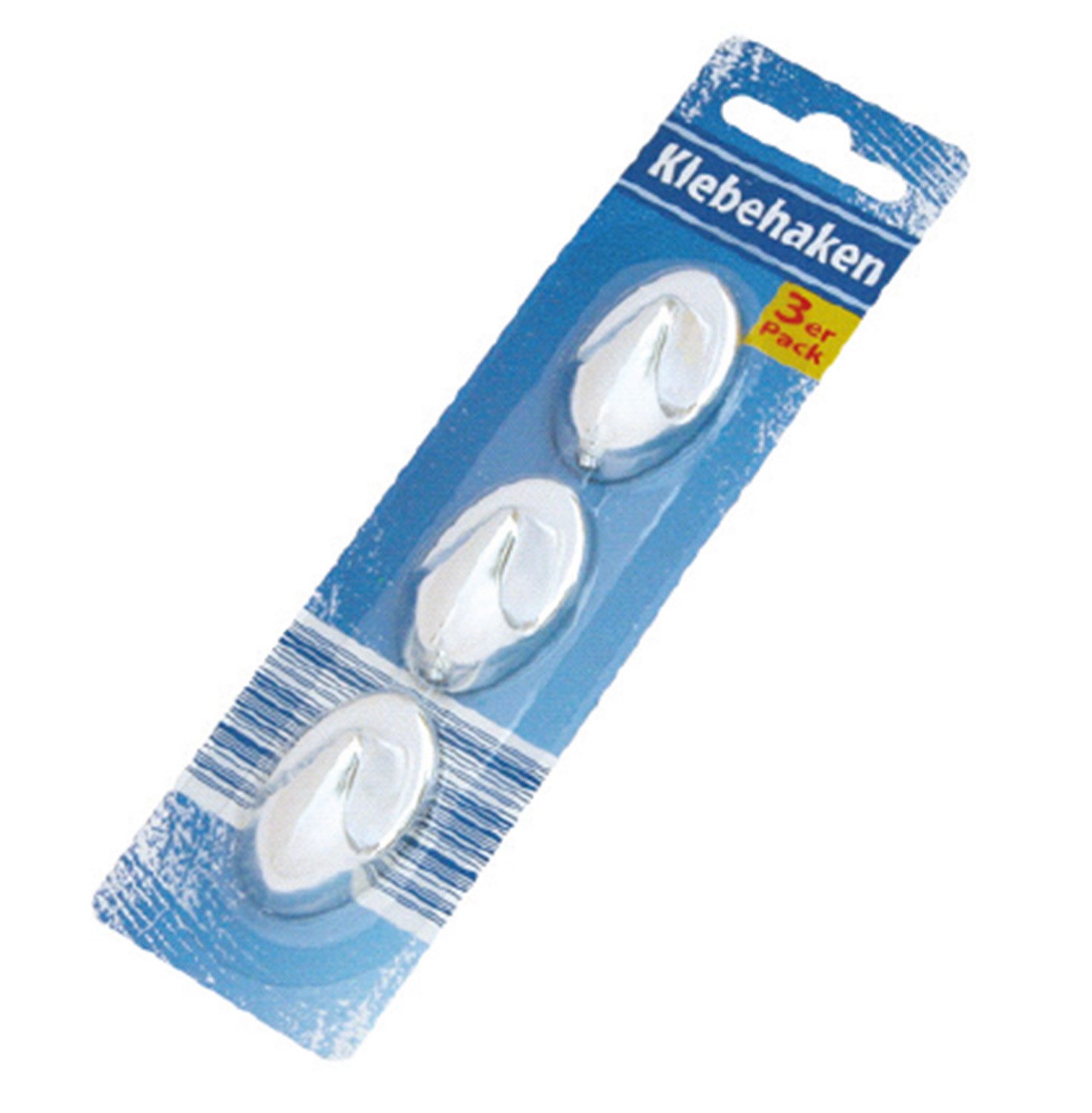 Global Partner Handtuchhaken Klebehaken, verchromt - 3er Pack, Bad, Küche, günstig online kaufen