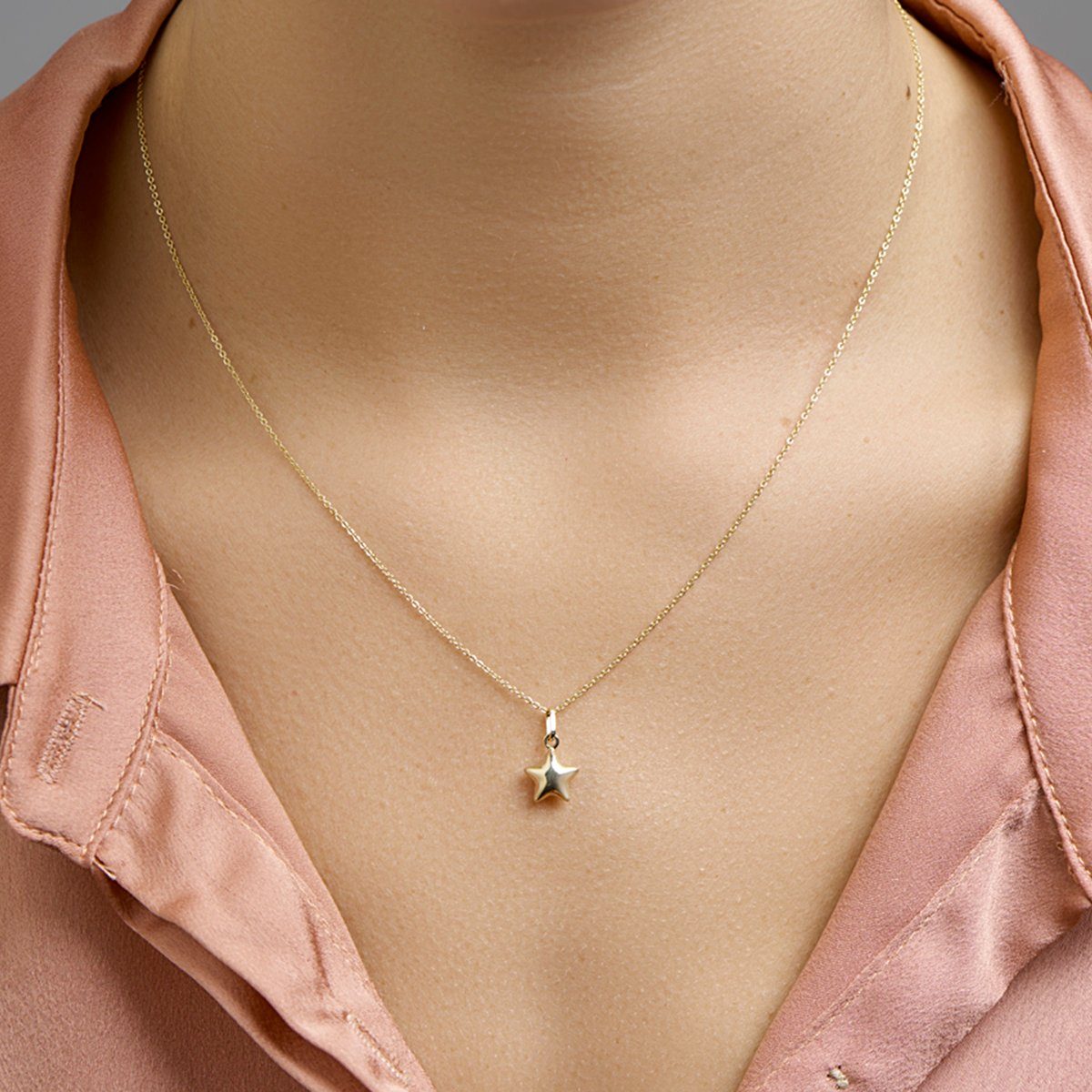 NICEANDnoble Kettenanhänger 585er Gelbgold Kettenanhänger Stern gewölbt günstig online kaufen