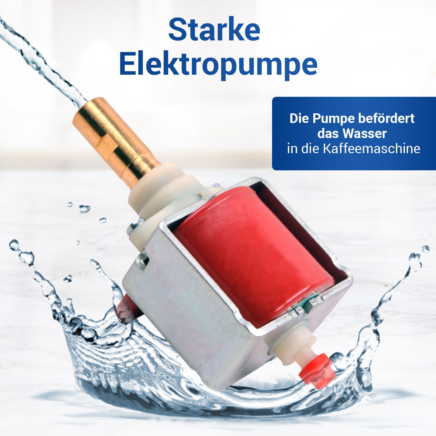 VIOKS Wasserpumpe Pumpe Ersatz für Ulka EX5, 48W 230V für Xsmall, Brera, Intelia Kaffeemaschine