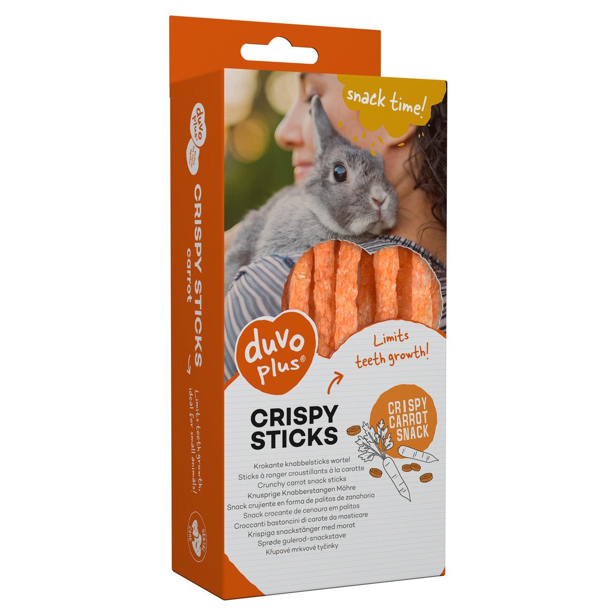 DUVO+ Knusprige Kausticks Karotte orange 50 g, Snack für: Kleintier