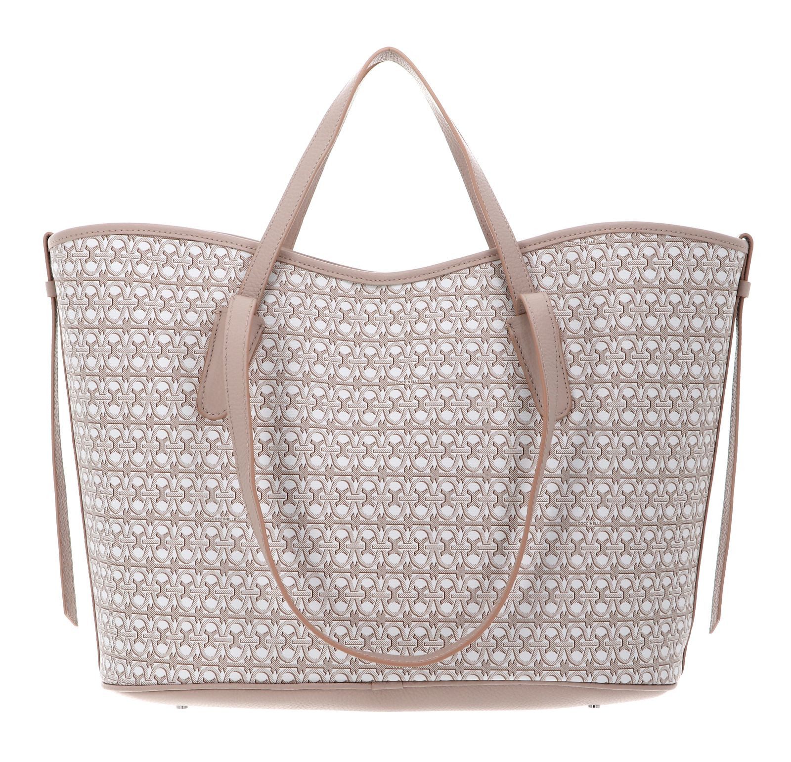 COCCINELLE Shopper Shopper Coated Monogram, aus echtem Rindsleder