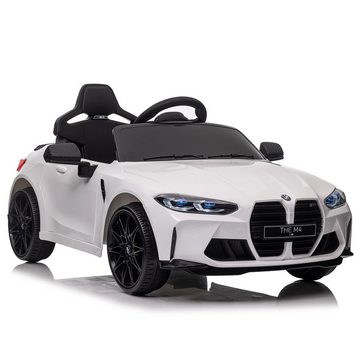 OKWISH Elektro-Kinderauto BMW M4 Kinderfahrzeug, Belastbarkeit 30 kg, Bremsautomatik Fernsteurung Bluetooth