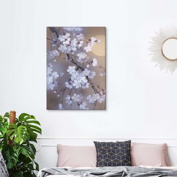 Posterlounge Leinwandbild Haruyo Morita, Ast voller Kirschblüten, Schlafzimmer Orientalisches Flair Malerei